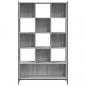 Preview: Bücherregal Grau Sonoma 102x28x172 cm Holzwerkstoff