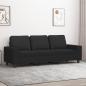 Preview: ARDEBO.de - 3-Sitzer-Sofa Schwarz 180 cm Stoff