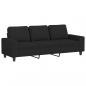 Preview: 3-Sitzer-Sofa Schwarz 180 cm Stoff