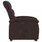 Preview: Relaxsessel mit Aufstehhilfe Dunkelbraun Stoff