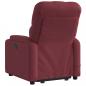 Preview: Massagesessel mit Aufstehhilfe Weinrot Stoff