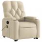 Preview: Massagesessel mit Aufstehhilfe Creme Stoff