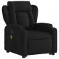 Preview: Massagesessel mit Aufstehhilfe Schwarz Stoff