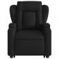 Preview: Massagesessel mit Aufstehhilfe Schwarz Stoff