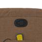 Preview: Massagesessel mit Aufstehhilfe Braun Stoff