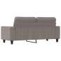 Preview: 2-Sitzer-Sofa Taupe 140 cm Stoff