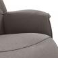 Preview: Relaxsessel mit Fußteil Taupe Stoff