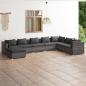 Preview: ARDEBO.de - 8-tlg. Garten-Lounge-Set mit Kissen Poly Rattan Grau