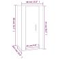 Preview: TV-Wandschrank Betongrau 40x34,5x80 cm