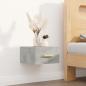 Preview: ARDEBO.de - Wand-Nachttisch Betongrau 35x35x20 cm