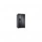 Preview: Samsung RS6GA884CB1/EG Stand Side-by-Side Kombination, 91 cm breit, 635L, No Frost+, Eisbereiter, Wasserspender, Festwasseranschluss, WiFi, Premium Black Steel