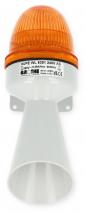 Preview: Grothe HUPE WL 6301 240VAC Kombi Hupe mit Meldeleuchte (0,05A) 92dB(A) IP43 orange 31371 (0191065)