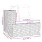 Preview: 13-tlg. Garten-Lounge-Set mit Kissen Braun Poly Rattan