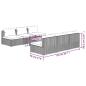 Preview: 7-tlg. Garten-Lounge-Set mit Kissen Poly Rattan Braun