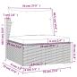Preview: 13-tlg. Garten-Lounge-Set mit Kissen Braun Poly Rattan