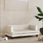 Preview: ARDEBO.de - Hundebett Creme 80x45x30 cm Samt