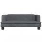 Preview: Hundebett Dunkelgrau 80x45x30 cm Samt