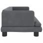 Preview: Hundebett Dunkelgrau 80x45x30 cm Samt
