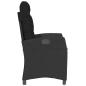 Preview: Gartensessel mit Kissen 2 Stk. Verstellbar Schwarz Poly Rattan