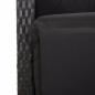 Preview: 5-tlg. Garten-Essgruppe mit Kissen Schwarz Poly Rattan