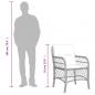 Preview: 5-tlg. Garten-Essgruppe mit Kissen Braun Poly Rattan