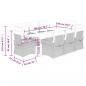 Preview: 9-tlg. Garten-Essgruppe mit Kissen Braun Poly Rattan
