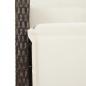 Preview: 9-tlg. Garten-Essgruppe mit Kissen Braun Poly Rattan