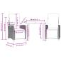 Preview: 3-tlg. Garten-Essgruppe mit Kissen Schwarz Poly Rattan