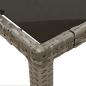 Preview: 3-tlg. Bistro-Set mit Kissen Grau Poly Rattan