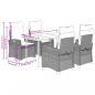 Preview: 5-tlg. Garten-Essgruppe mit Kissen Beige Poly Rattan