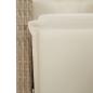 Preview: 7-tlg. Garten-Essgruppe mit Kissen Beige Poly Rattan