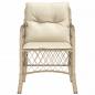 Preview: Gartenstühle mit Kissen 2 Stk. Beige Poly Rattan