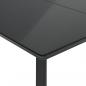 Preview: 7-tlg. Garten-Essgruppe mit Kissen Schwarz Poly Rattan