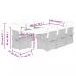 Preview: 9-tlg. Garten-Essgruppe mit Kissen Beige Poly Rattan