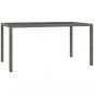 Preview: 7-tlg. Garten-Essgruppe mit Kissen Grau Poly Rattan