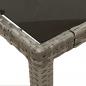 Preview: 7-tlg. Garten-Essgruppe mit Kissen Grau Poly Rattan