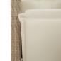 Preview: 7-tlg. Garten-Essgruppe mit Kissen Beige Poly Rattan