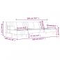 Preview: Schlafsofa in L-Form Dunkelgrau 260x140x70 cm Samt