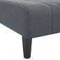Preview: Schlafsofa in L-Form Dunkelgrau 260x140x70 cm Samt