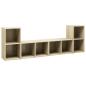 Preview: TV-Schränke 4 Stk. Sonoma-Eiche 72x35x36,5 cm Holzwerkstoff