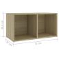 Preview: TV-Schränke 4 Stk. Sonoma-Eiche 72x35x36,5 cm Holzwerkstoff