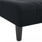 Preview: Schlafsofa in L-Form Schwarz 260x140x70 cm Samt
