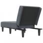 Preview: Chaiselongue Dunkelgrau Samt