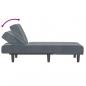 Preview: Chaiselongue Dunkelgrau Samt