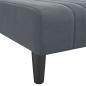 Preview: Chaiselongue Dunkelgrau Samt