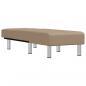 Preview: Chaiselongue Capuccino-Braun Kunstleder