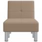 Preview: Chaiselongue Capuccino-Braun Kunstleder