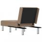 Preview: Chaiselongue Capuccino-Braun Kunstleder