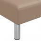 Preview: Chaiselongue Capuccino-Braun Kunstleder