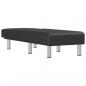 Preview: Chaiselongue Schwarz Kunstleder